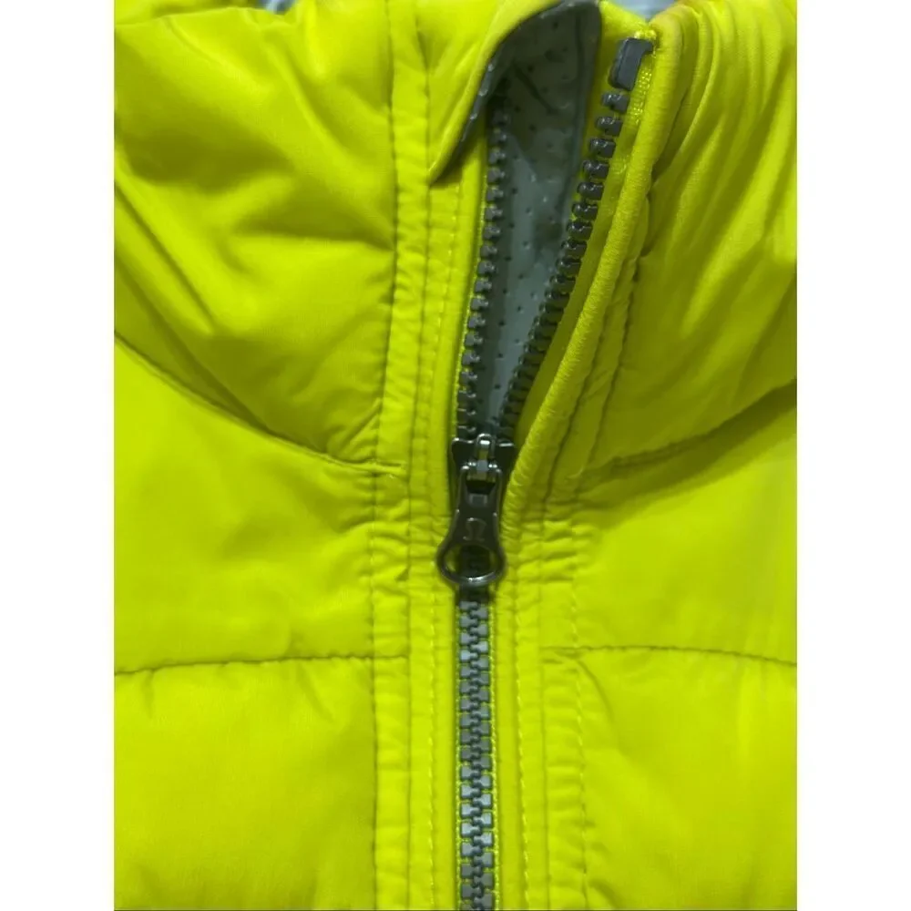 Lululemon Fluffed Up Goose Down Neon Puffer Vest Women's Size 4US